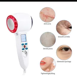 Dispositivo Cold Hammer Crioterapia Blue Pon Trattamento dell'acne Lifting Ringiovanimento Macchina per il viso Massaggiatore per la bellezza della pelle225U