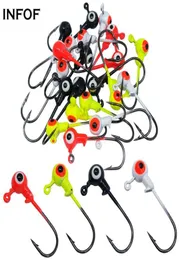 Balıkçılık Cazibesi Jig kafaları Çift göz topu kafalı Bas alabalığı için keskin balıkçı kancaları Freshwatersaltwater Multi Pack8849370