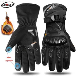 Motorradhandschuhe Suomy Motorradhandschuhe Winter Warm halten Neue wasserdichte Motocross-Motorradrennen-Reithandschuhe Sport-Touchscreen M-XXLL2312.14