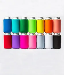 Tomt Beer Can Coolers Sleepes Neoprene Soft Insolated Plain Sleeve Cover of Soda Beers Water Bottles Peaks For Projects Wedding Favors Gifts HH7-11617742311