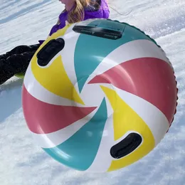 Tubo de neve de inverno de trenó 35,83 polegadas crianças adultos trenó trenó inflável de neve 231213