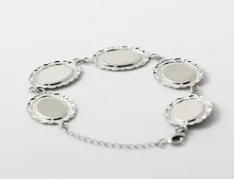 Beadsnice filigree bracelet po bracelet setting with 5 blank bezels fits cabochons size 13 x 18mm bangle blanks ID 267338278479