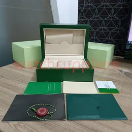Solex Box Cases GMT Titta på Mens Gold Automatic Watch Original Inner Outter Womans Watches Boxes Men Green Boxs M116508 126720 116610253E