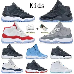 Детская обувь Jumpman 11 Баскетбольные кроссовки для малышей для мальчиков и девочек Cherry 11s Space Jam Gamma Blue Bred Enfant Infant Молодежные детские кроссовки Кроссовки