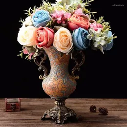 Vase Atmospheric High-Grade Rose Vase Vase Decoration Home Decor Southeast Asian Style Creative Retro Decorative Ornaments