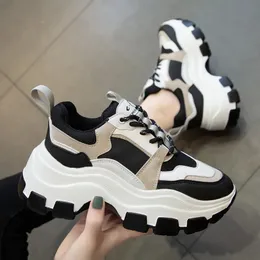 Height Increasing Shoes JIANBUDAN Sneakers Women Spring women's sneakers Height Increasing white black autumn Chunky Shoes Breathable Leisure Shoes 231213