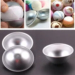 20pcs set 3D Aluminum Alloy Ball Sphere Bath Bomb Mold Cake Puddings Pan Tin Baking Pastry Mould 3 Size289H