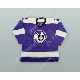 Personalizado 1975-76 WHA RAY MCKAY 2 CLEVELAND CRUSADERS ROXO HÓQUEI JERSEY NOVO Top Costurado S-M-L-XL-XXL-3XL-4XL-5XL-6XL