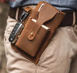 Wallets Men's Casual Bag Waist Pack Travel Purse Waterproof Belt Zipper Tactical Fanny Multifunction Phone Pocket J24