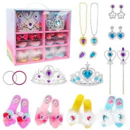 Beauty Fashion Princess Shoes Play Play Play Prayrend Dresser Table Dressing Girls Role 231213
