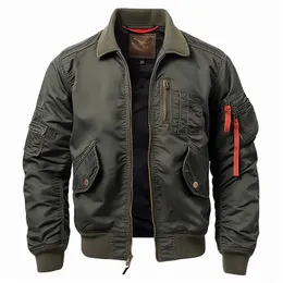 Herren Daunenparkas Herren Vintage Casual Fliegerjacke Light Air Bomber Military 231213