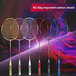 Badminton String 8U Ultralight rakiety 100 pełna rakieta węglowa profesjonalna ofensywa typ amatorów kobiet 231214