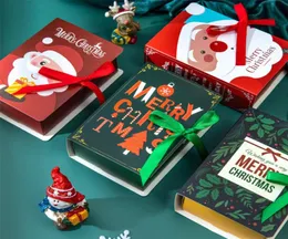 50off Christmas Boxs Magic book Gift Bag Candy Empty Box Merry xmas Decor for Home New Year Supplies Natal Presents Party S912 ot3123814