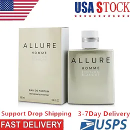 Kadzidło Allure Homme Sport Kolonia z długim czasem Dobry zapach zapach Zapobność Eau de Parfum Spray 100 ml