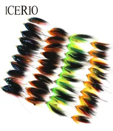ICERIO Whole 3 combinations 4 Assorted Color Handmade Tube Fly Flies Trout Fly Fishing Lure 2011046057171