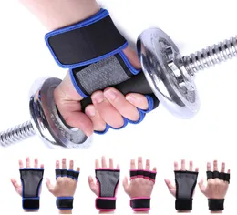 Halter bileği destek spor salonu fitness el kayışları yarım parmak palmiye bilek koruyucu dambıl yatay bar spor eldivenleri l3655949538