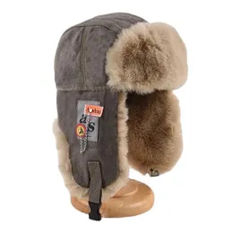 Trapper Hats Winter Trooper Earflap Warm Russian Waterproof Cycling Hat Bomber Cap Ear Protectors 231213