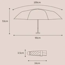 우산 태양 작은 접이식 매우 파라솔 여행 미니 우산 개인 주머니 및 보호 자외선