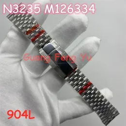 حزام الساعات المصنع الأصلي 904L الصلب M126334 هو رمز الإبزيم المطبق 5LX258T