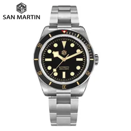 Наручные часы San Martin Upgraded V2 BB58 6200 Limited Edition Watch 120 Clicks Matte Bezel NH35 Автоматические механические наручные часы с сапфиром 231213