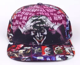 DC Comic The Joker Brand Snapback Cap Printing Men Women Women Alemball Baseball Caps Adult Hip Hop Hat4156243