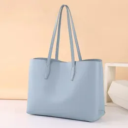 Bolsas de compras Bolsos de colores sólidos Moda Simplicidad Mujeres Bolsas de asas Gran capacidad Damas Escuela Hombro Grandes bolsas de compras para mujeres 231213