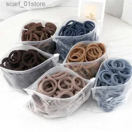 Accessori per capelli per copricapo 20/50 pezzi / set Fasce per capelli per donne Ragazze Cravatte per capelli di base Corde 4 cm Semplice fascia elastica solida Accessori per capelli Porta coda di cavalloL231214