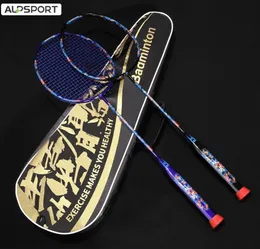 Badminton String Alpsport R yy Pro rakiet 2pcs partia pełna włókno węglowe maksymalnie 30 lbs 8u 62G G5 Ultra Light 100 Full 231214