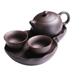 Su Şişeleri Yixing Çay Pot Butik Mor Kil Xishi Teapot Cevher Güzellik Su Isıtıcısı Usta El Yapımı Çayware Töreni Top Deliği 231214