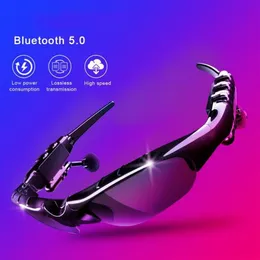 Occhiali da sole Ciclismo Auricolari Bluetooth 5 0 Moda Occhiali da sole per esterni Auricolare wireless Sport per cuffie da guida236m