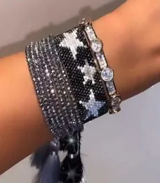 Pulseiras de charme lindas braceletas de estrela miyuki para mulheres joias de olho turco pulseras artesanais femme braçadeira bileklik7477017