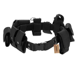 Lixada Cintura tattica per guardia di sicurezza tattica Kit di utilità Cintura con sistema di custodie Fondina per allenamento all'aperto Nero4396855
