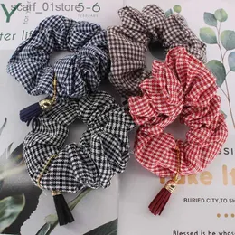 Copricapo Accessori per capelli Donna Plaid Haiands Moda Ragazze Copricapo vintage per donna Estate Marca Fasce elastiche per capelli di grandi dimensioni Accessori per capelli VenditaL231214