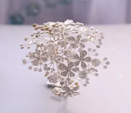 TRiXY H273 Zarter Braut-Stirnband, Hochzeits-Haarschmuck, glitzernde Hochzeits-Tiara und Krone, florale Kopfbedeckungen für Braut und Brautjungfern W3818847