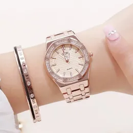 Other Watches GEDI Brand Women sLuxury Rose Gold Watch Fashion Diamonds Stainless Steel Strap Waterproof Quartz Gift 231214