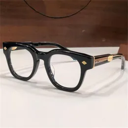 Occhiali da vista di nuovo design alla moda con montatura quadrata spessa e semplice, popolare, stile classico, occhiali versatili, lenti trasparenti JENNA 3012