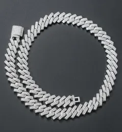 Modekedjan halsband 10mm bredd 1624 tum guldpläterad bling cz kubansk kedjehalsband armband länkar för män punk smycken9508023