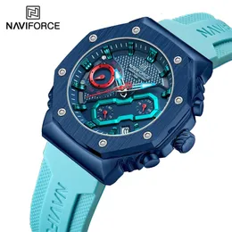 Zegarwatche najlepsze marka NaviForce Watches Wathood Waterproof Luksusowe Luminous Lover Sport Chronograph Quatz Na rękę Relogio feminino 231213