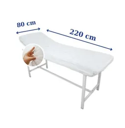 Engångsbord täcker vävnadspoly platt bårark underplattor monterade massage skönhetsvårdstillbehör 80x220cm2017593