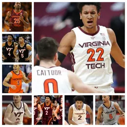 Jaydon Young Lynn Kidd Virginia Tech Hokies basketball jersey any name number Mens Women Youth All stitched Robbie Beran Michael Ward Mylyjael Poteat Conner Venable