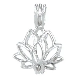 925 Gümüş Molken Kafesi Lotus Şekeri İnci Mücevher Boncukları Kafe Kolye Gümüş Kolye Montajı Diy Takı Fitting282L