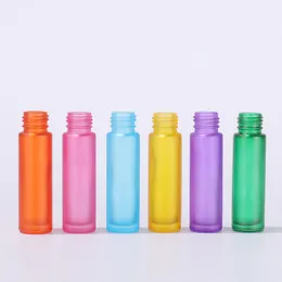 卸売768pcs/ロット10mlローラーボトル透明なスチールボールとプラスチックキャップ