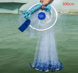 WholeAmerican Style Fishing Net Cast Mesh With Ring Easy Use Folding Sports Accessory Monofilament Wire Hand Throw Tools Outd1876442