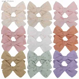 Meapwear Saç Aksesuarları 2 PCS/SET Çiçek Baskı Çocukları Bows Saç Klipleri Sevimli Kız Kız Tatlı Pamuk Bowknot Saç Pençeleri Barrettes Saç Aksesuarları231214