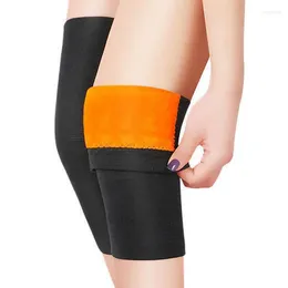 膝パッド2PCSスポーツ温かいサポート弾性フリース裏地の袖の関節炎の膝パッドレッグレッグレッグレッグサイクリング