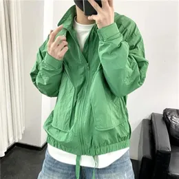 Mäns jackor Autumn Stand Collar Windproof Work Jacket Youth Handsome Loose Casual Street Jacket Men's Top Men's Jacket 231214