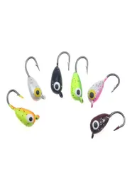 Rompin 6PCSLot Winter Ice jig Fishing Lure 18cm 23g Mini Metal Lead Head Hook Bait Jigging Fishing Spinato pesca invernale Hook9220203