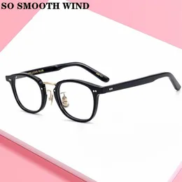 Japan Design Hand Made High Quality Acetate Eyewear Men Vintage Square Optical Glasses Frame Women Myopia Recept Gelglas F304W