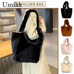 Abendtaschen Damen Kunstpelz Umhängetasche Mode Fuzzy Handtasche Lässige Flauschige Umhängetasche Vielseitig Große Kapazität Winter Pendeln