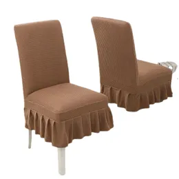 Funda para silla, juego de sillas de hotel, cojín para mesa y silla, respaldo integrado, funda de asiento gruesa universal para todas las estaciones para uso doméstico